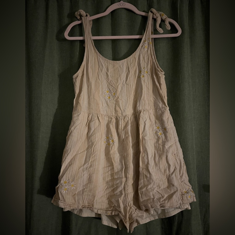 American Eagle Outfitters Beige Romper